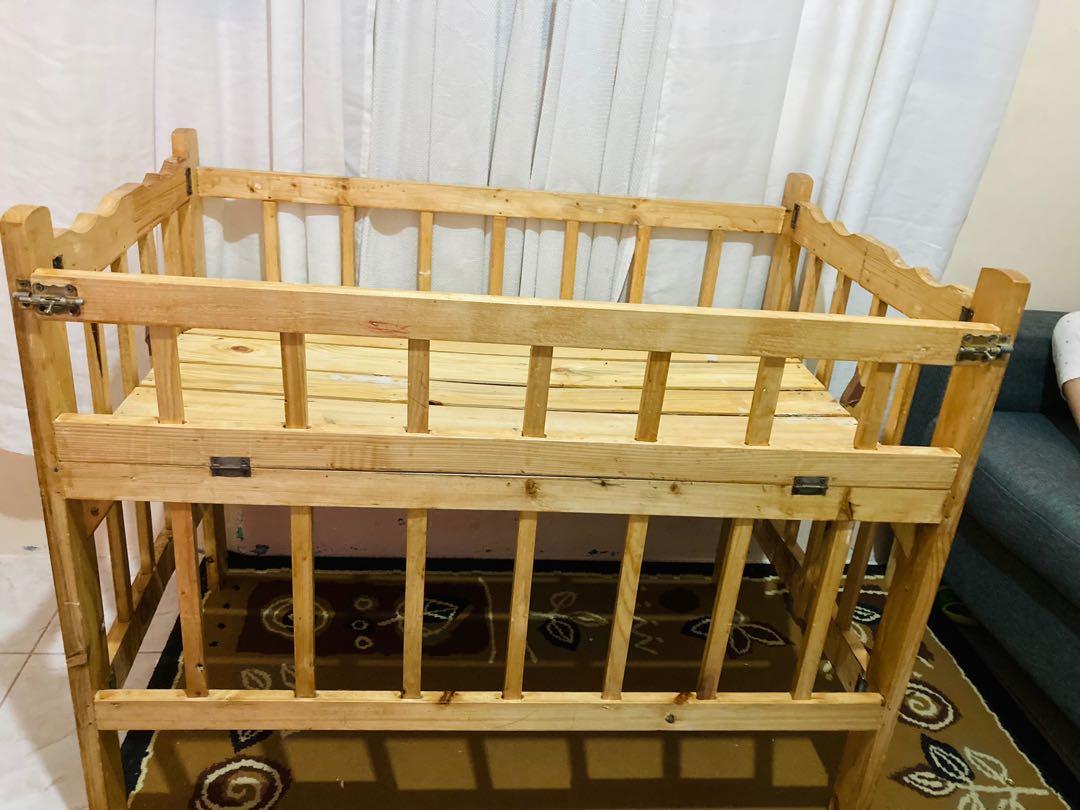 Crib Drop Side Classic Design Wooden, Babies & Kids, Baby Nursery