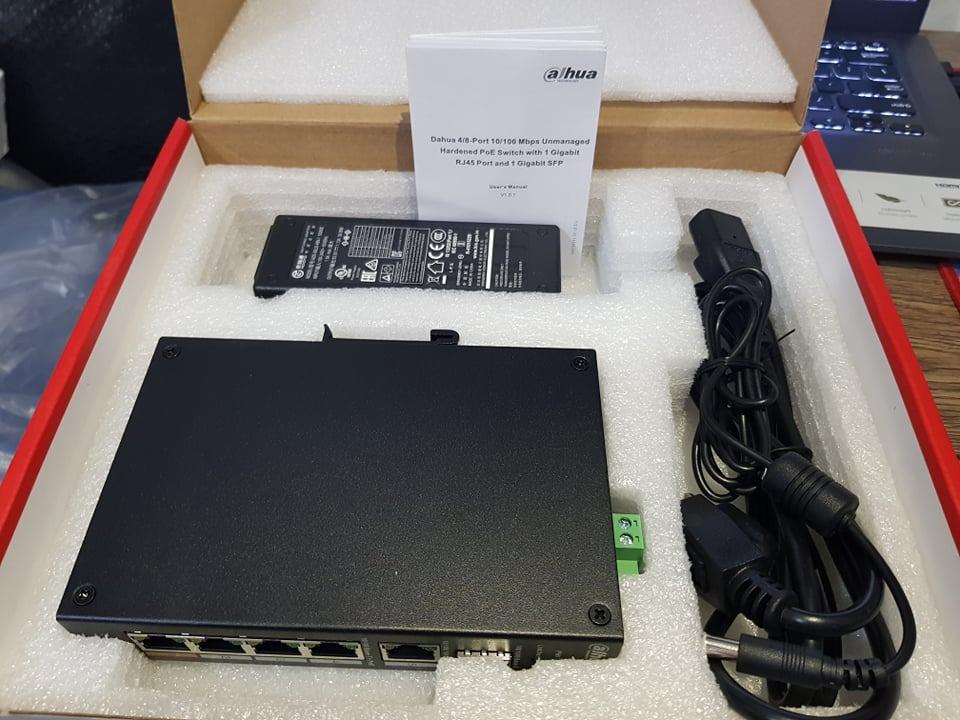 Dahua DH-PFS3106-4ET-60 6-Port Unmanaged Hardened Switch With 4-Port ...