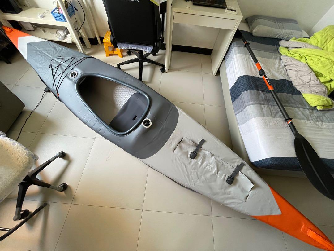 Price drop! Decathlon Itiwit X500 inflatable kayak canoe boat stand up paddle board SUP, Sports