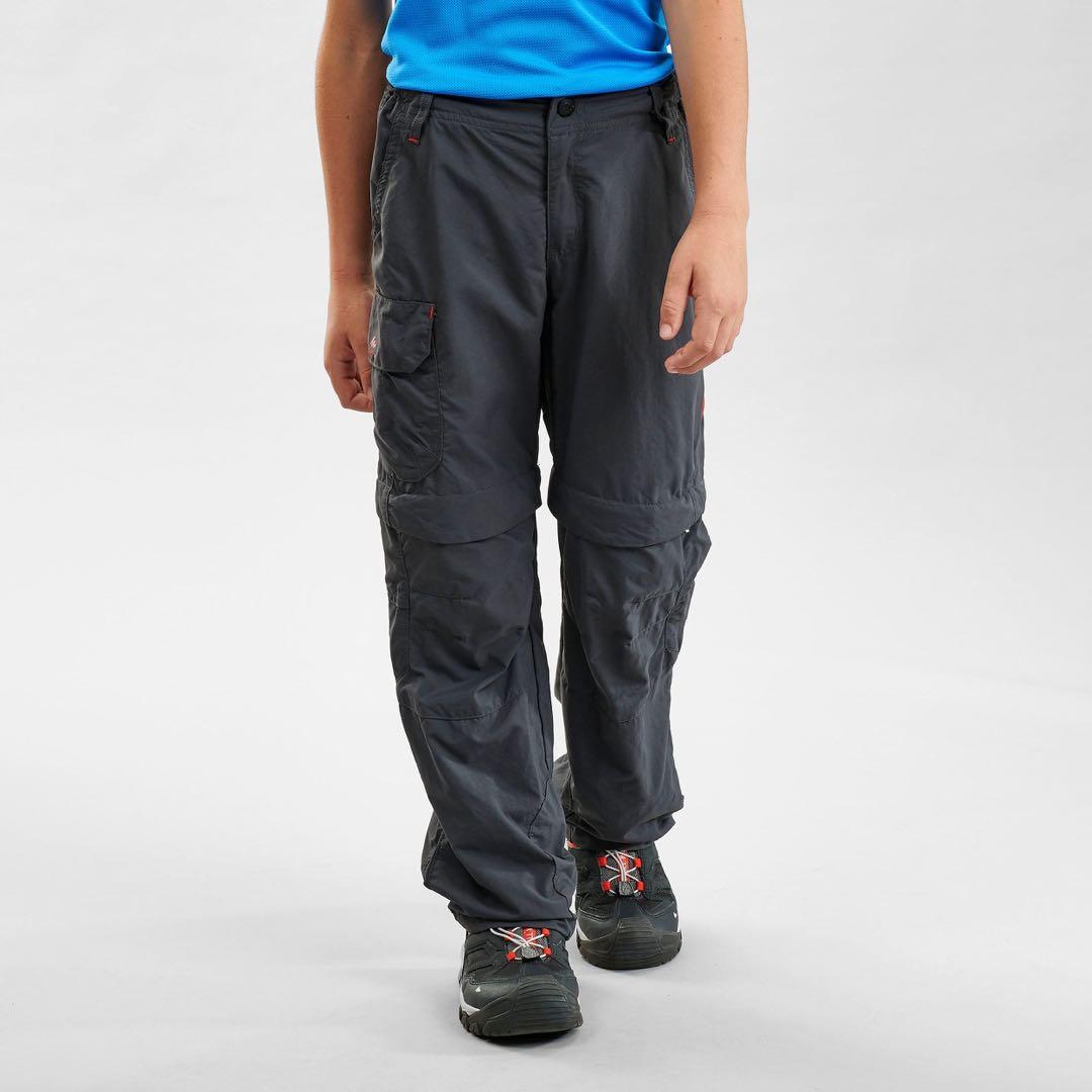 Quechua Child's Modular Convertible ZipOff Cargo Trousers Pants