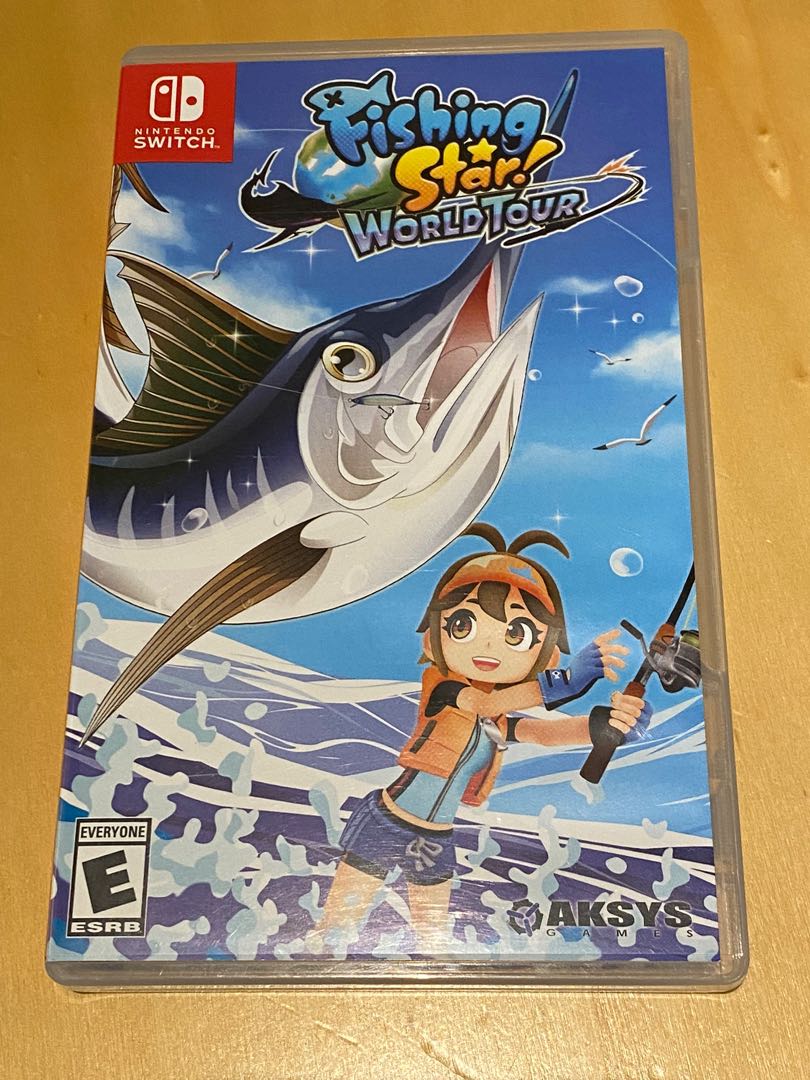 Switch fishing game with fishing rod, 電子遊戲, 電子遊戲, Nintendo 任天堂- Carousell
