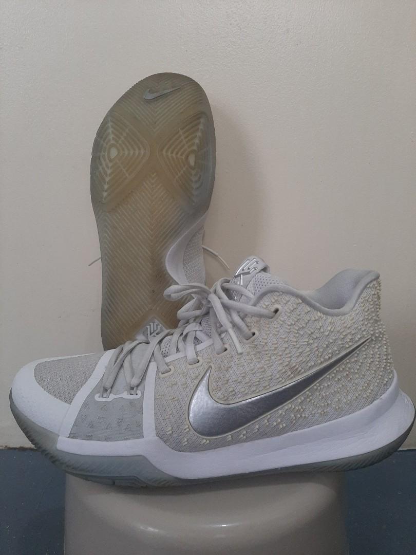 Kyrie 3 white chrome size 12 clearance