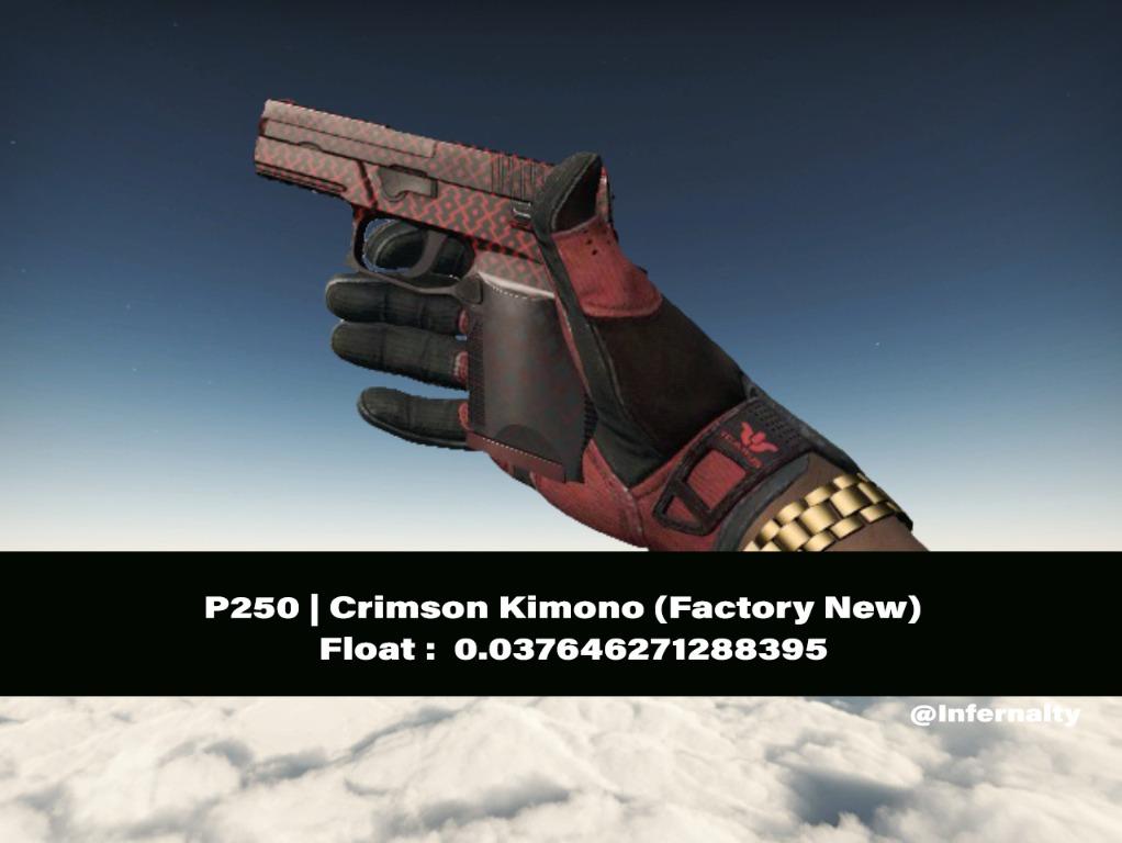 udvande kat spil FULL RED TOP) P250 Crimson Kimono FN CSGO SKINS KNIVES, Video Gaming,  Gaming Accessories, In-Game Products on Carousell
