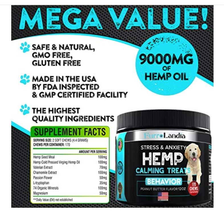 Furrolandia hemp calming top treats