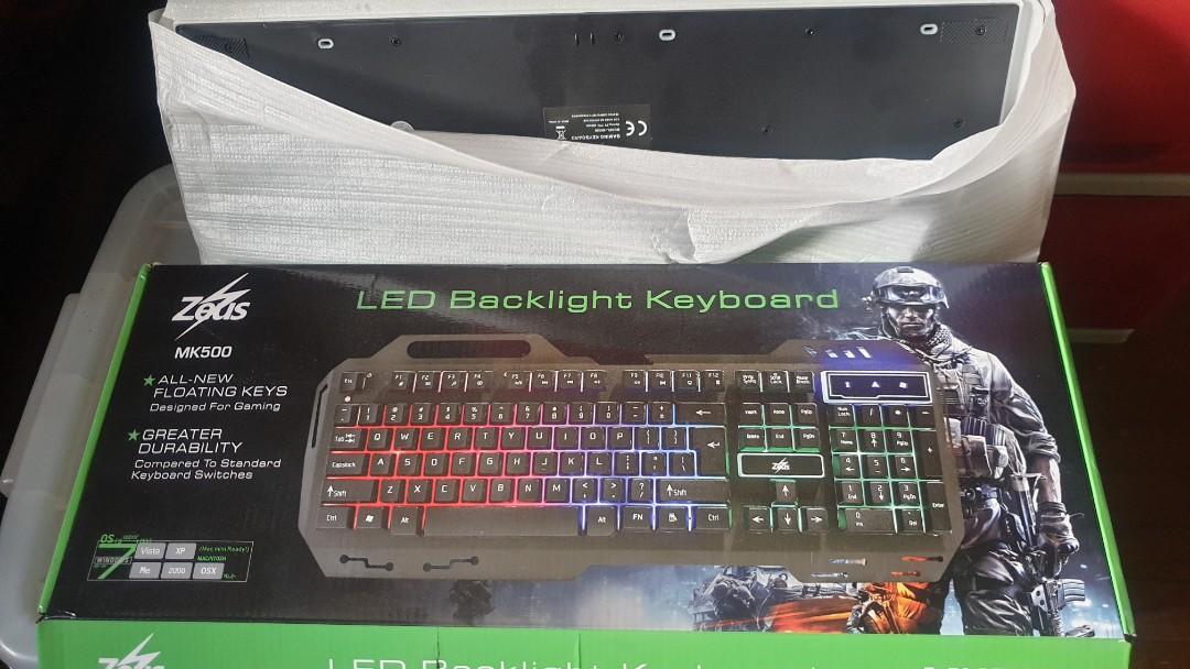 Gaming Keyboard (Category: Computer Keyboard) located in Makati City. Submitted by bigdaddy21 (Listing ID 1141814640, Image 2). Description: gaming keyboard used for 4 days while waiting for my wireless keyboard to be delivered. selling as is. sf by buyer..
