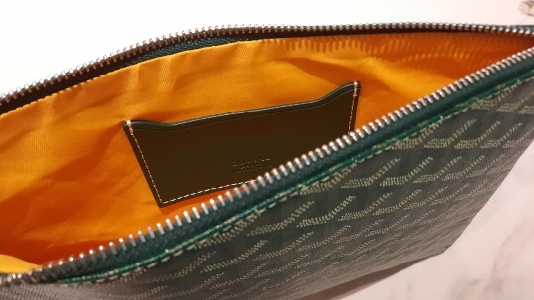 Goyard Senat Pouch MM Green, Men's Fashion, Bags, Belt bags, Clutches and  Pouches on Carousell
