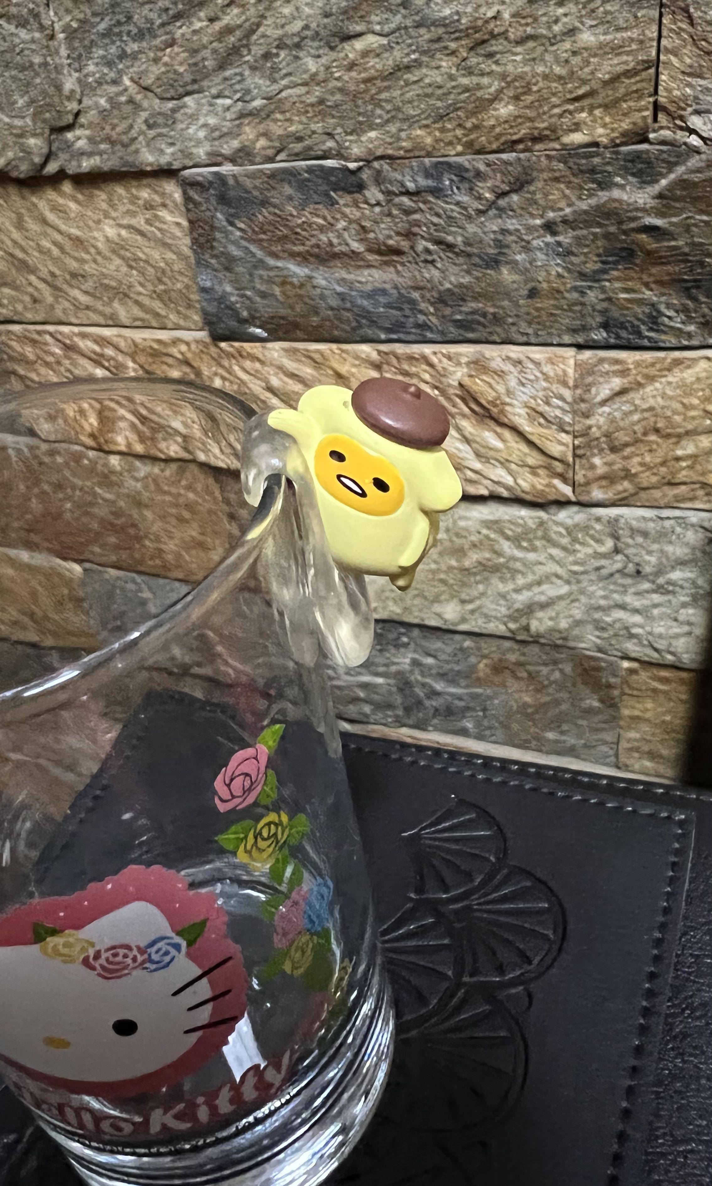 Gudetama x Pompompurin glass ornament, Hobbies & Toys, Memorabilia