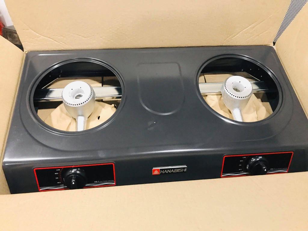 Hanabishi Double Burner Gas Stove HS1, TV & Home Appliances, Kitchen