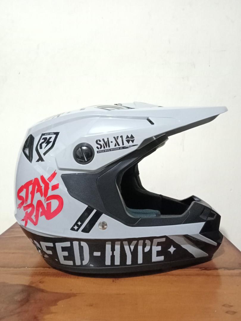 Helm Cross Orca RSV Victorious Grey Motor di Carousell