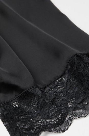 H\u0026m hnm black lace kimono baju tidur 