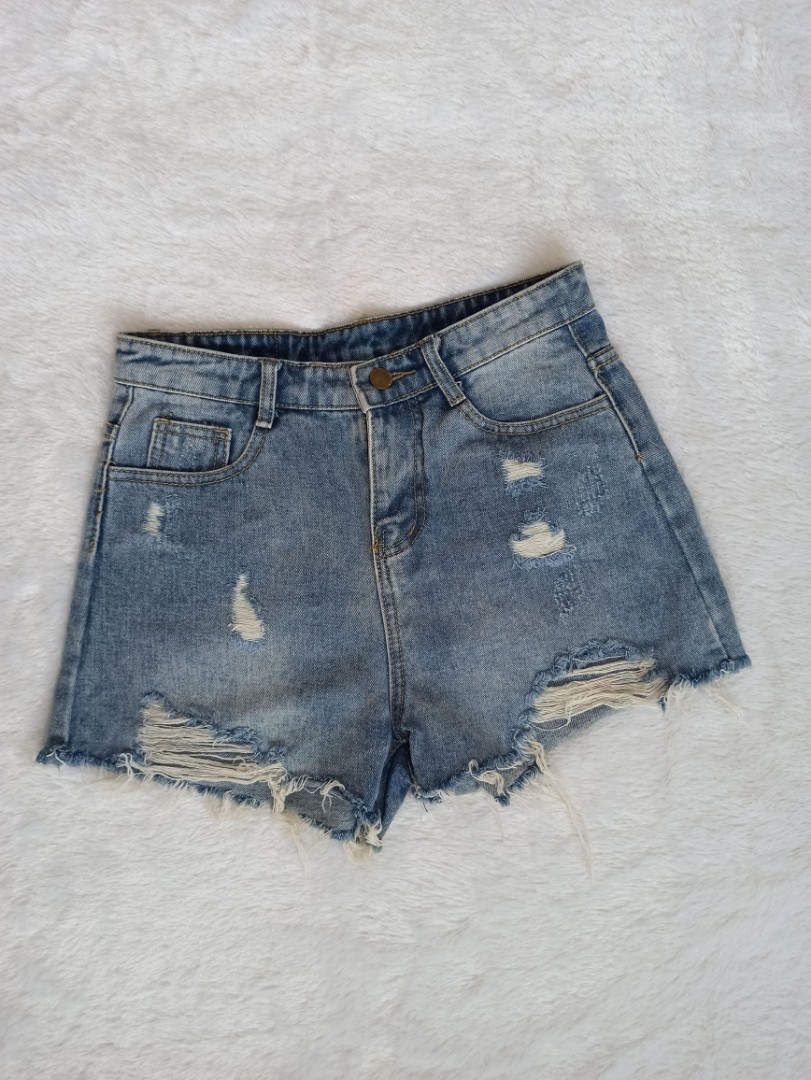 HOT PANTS JEANS, Fesyen Wanita, Pakaian 