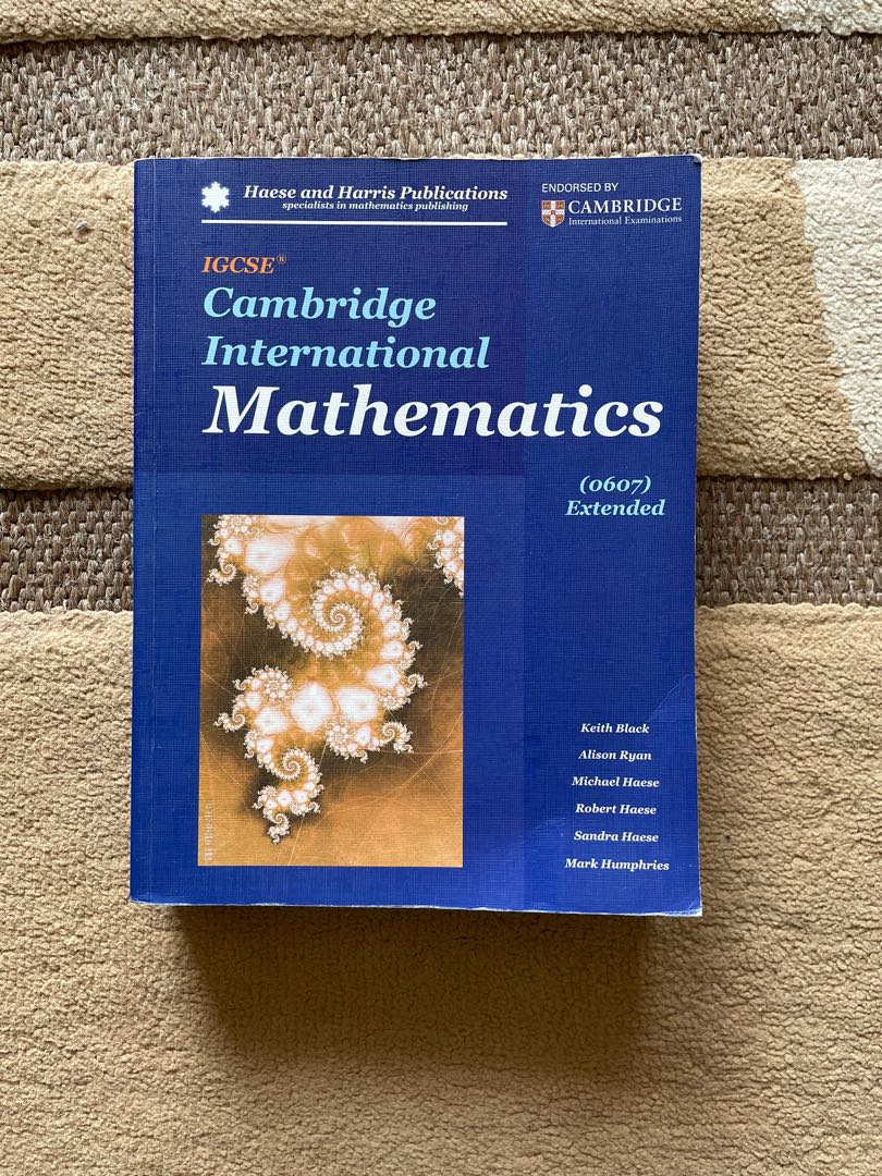 IGCSE Cambridge international mathematics (0607) extended textbook