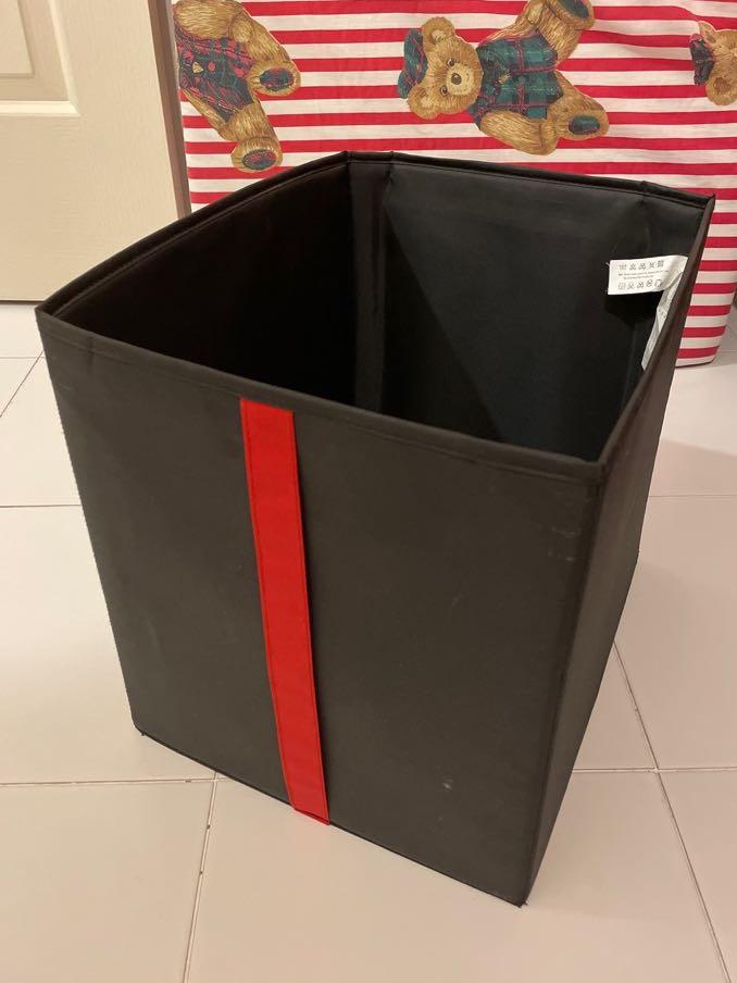 IKEA black storage box, Furniture & Home Living, Furniture, Shelves