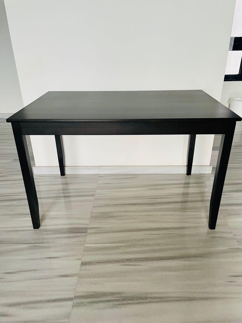 Ikea lerhamn hot sale table black