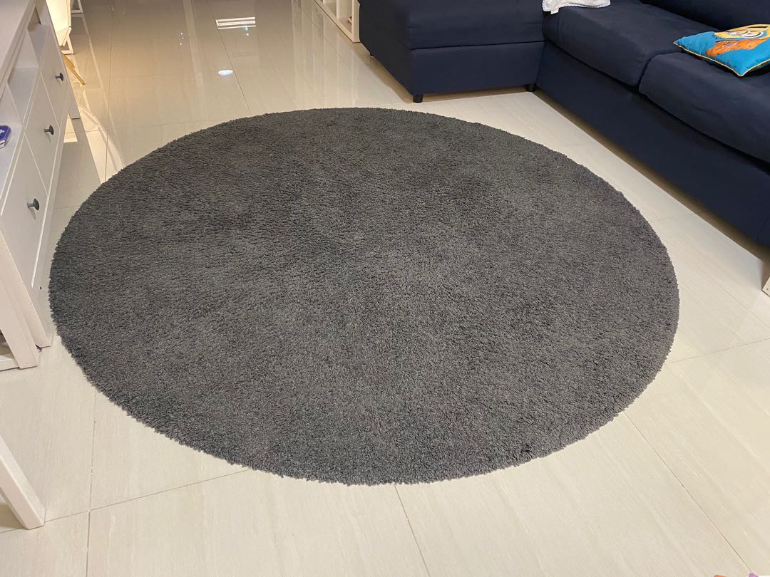 IKEA round rug 150cm, Furniture & Home Living, Home Decor, Carpets
