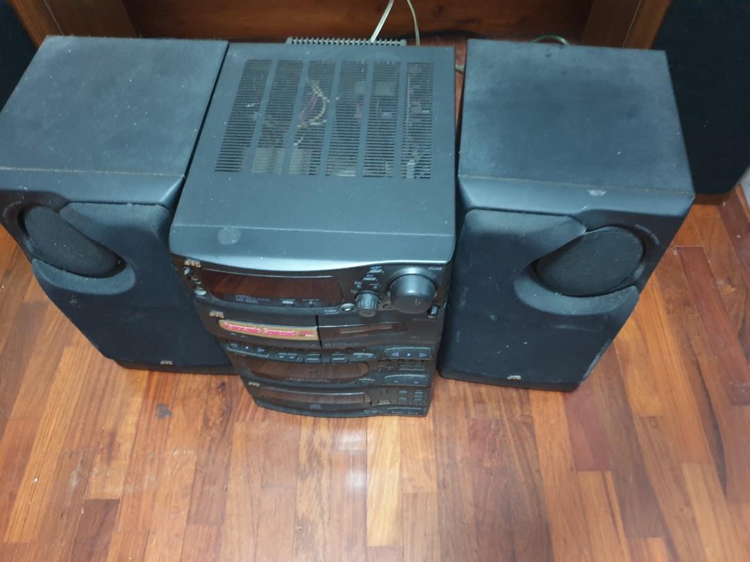 JVC MXS500 Double Cassette Tape Deck Tuner Stereo System, Audio