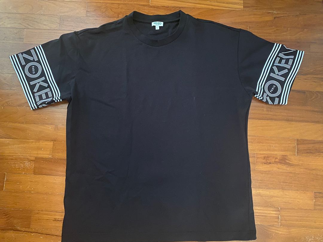 Kenzo Cuff tee shirt Black Large