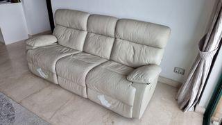 Kuka Leather Recliner Sofa