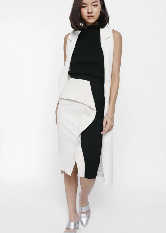 Peplum new arrivals skirt cream