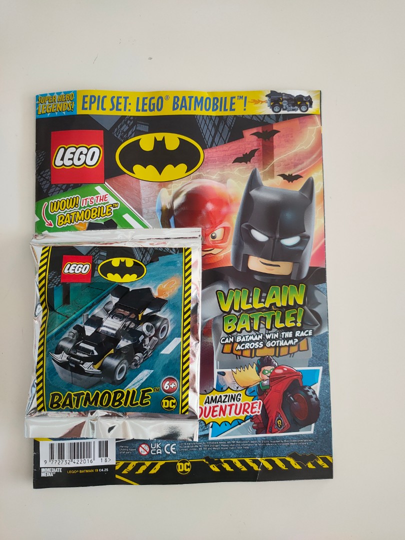LEGO Magazine Minifigures Jan2022 Limited Edition Batman Batmobile, Hobbies  & Toys, Toys & Games on Carousell