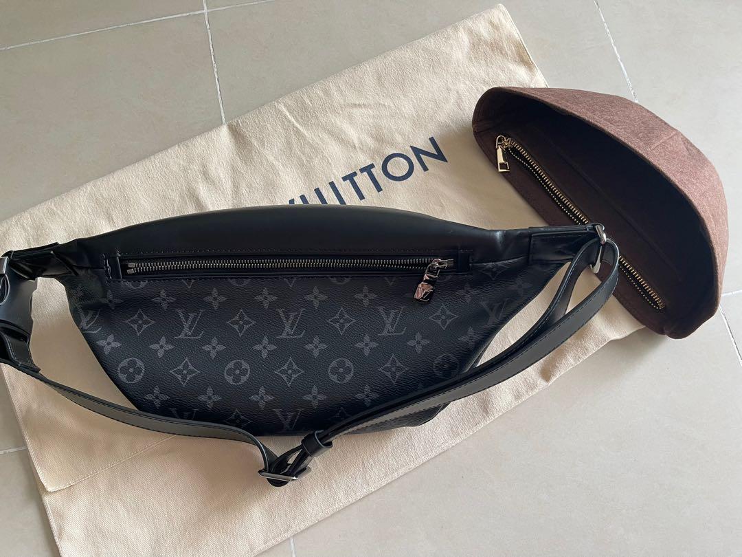 LOUIS VUITTON Discovery Bum Bag Waist bag M44388 Monogram leather BK Used  mens