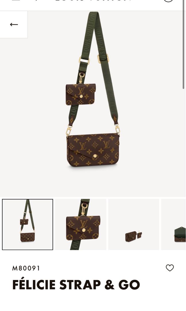 Louis Vuitton FÉLICIE STRAP & GO, Women's Fashion, Bags & Wallets