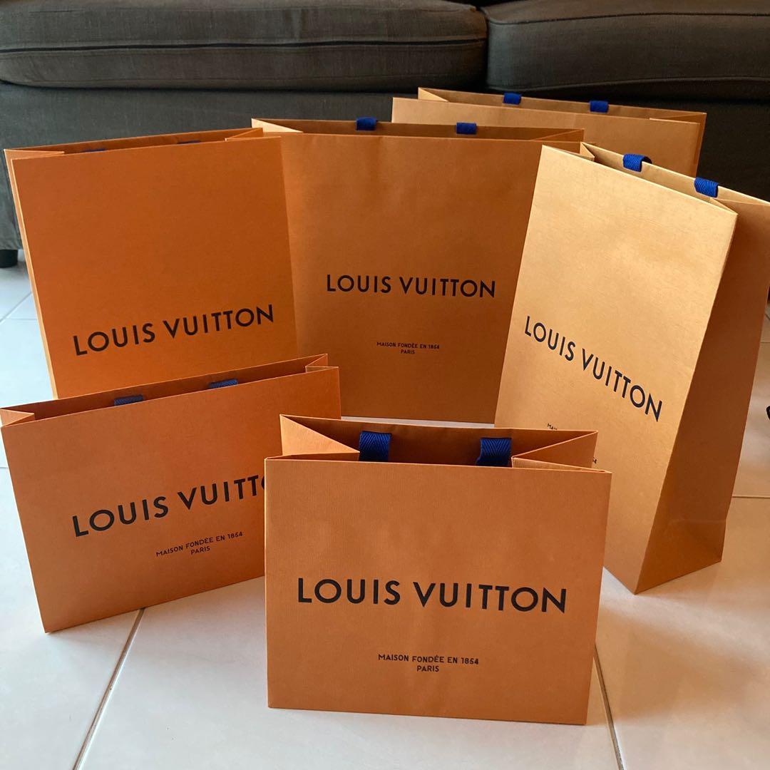 Louis Vuitton box and paperbag, Luxury, Bags & Wallets on Carousell