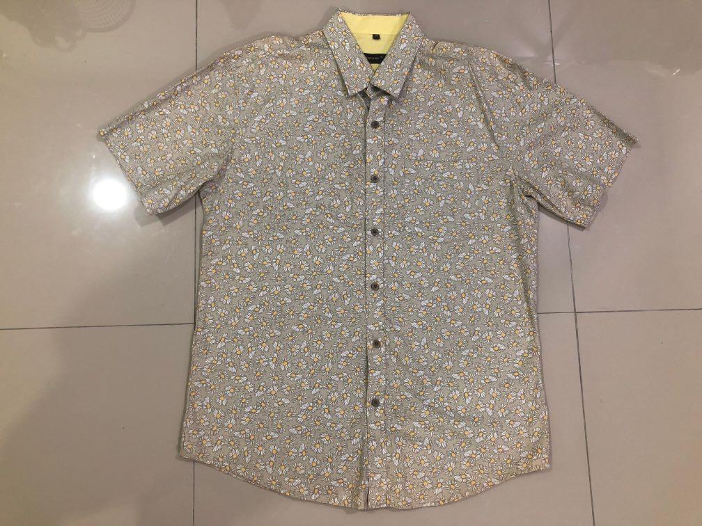 Men Floral Short Sleeve Shirt Men S Fashion Clothes Others On Carousell