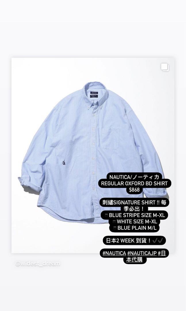 NAUTICA/ノーティカ “TOO BIG”Oxford Stripe BD S/S Shirt-