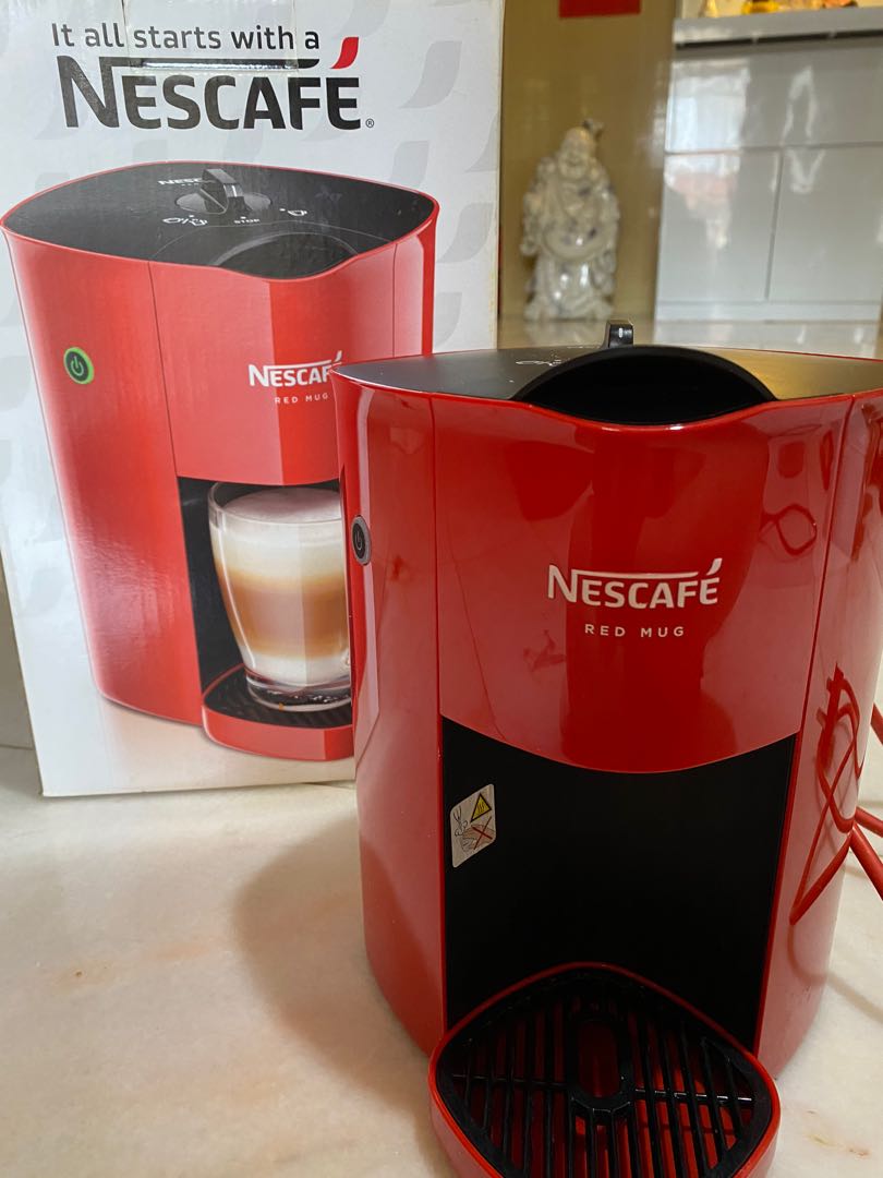 Nescafe red mug shop coffee machine