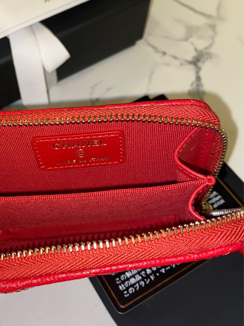 New Chanel 22P Red Caviar Leather zippy coin purse wallet card holder gold  hardware classic bag zip, Women's Fashion, Bags & Wallets, Wallets & Card  Holders on Carousell