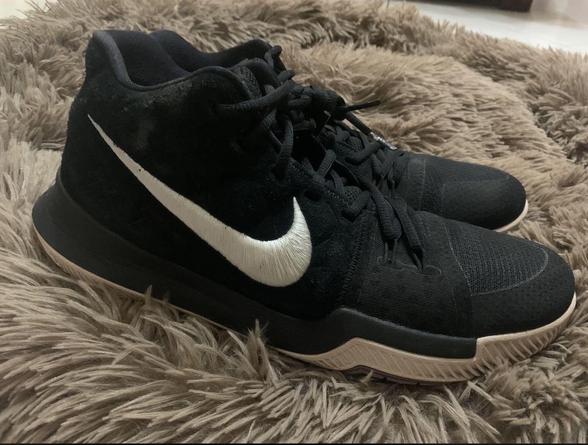Nike kyrie 3 black suede store