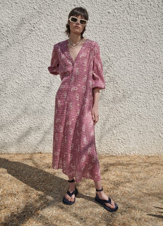 NWT Zara Paisley Print Dress Women s Fashion Muslimah Fashion