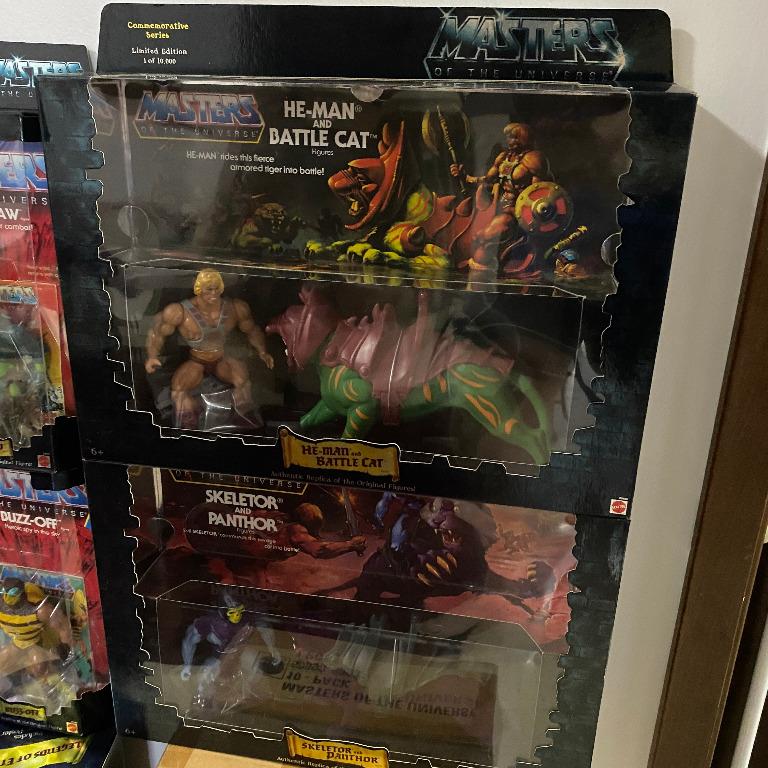 COMPLETE COMMEMORATIVE COLLECTION! He-Man & The Masters Of The Universe 2  packs, 5 packs, RARE 10 pack and all inditividal action ficures MOTU MOC