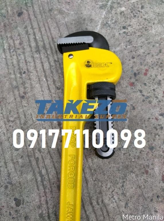 Orex Pipe Wrench (Category: Construction Tools & Equipment) located in Manila. Submitted by joeyroque09 (Listing ID 1141767414, Image 3). Description: For more information and fast transactions, contact 09177110098. TAKEZO INDUSTRIAL SUPPLY Manila Branch Address: Mayhaligue St. Abad Santos, Manila Waze: Takezo Industrial Supply (Tondo, Manila) Land mark: Uno High School Cavite Branch Address: 126 Medicion 2B, Imus, Cavite Waze: Takezo Industrial 