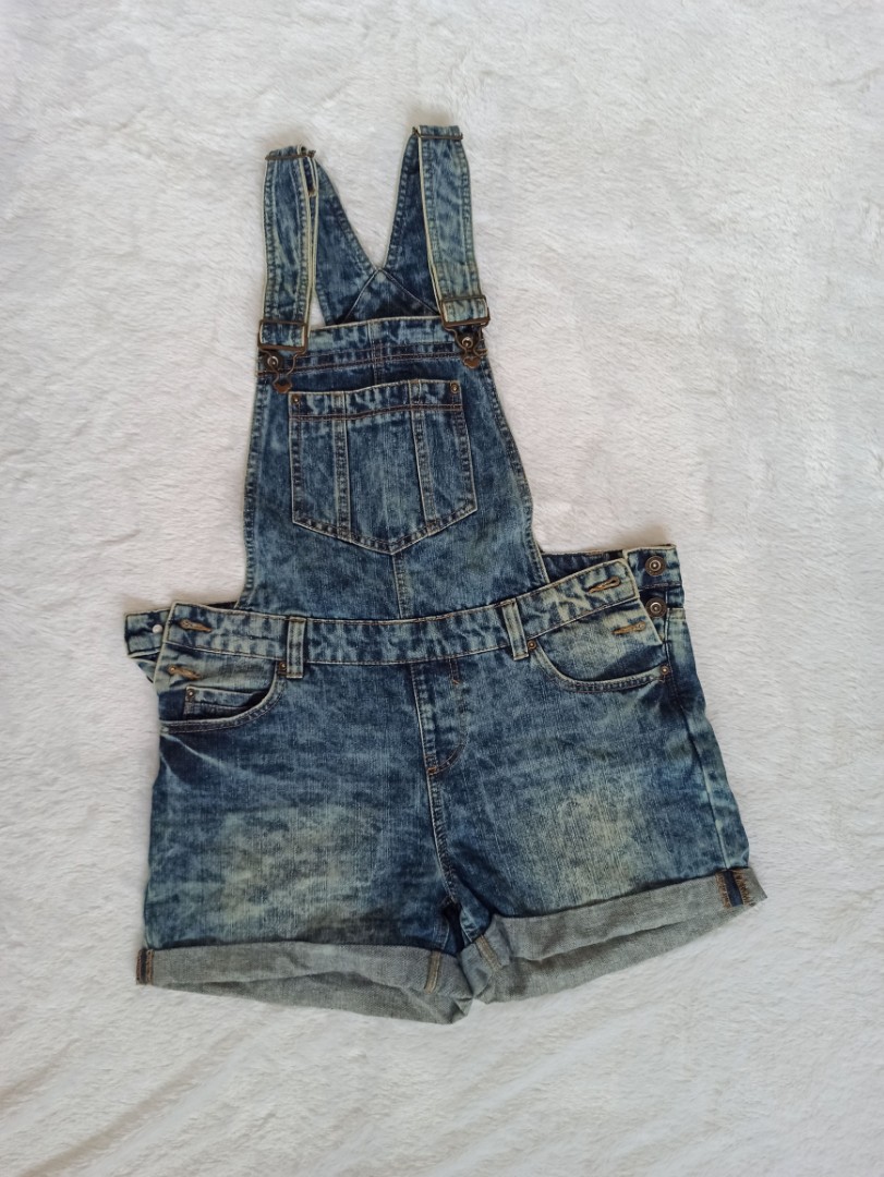 Overall Jeans, Fesyen Wanita, Pakaian 