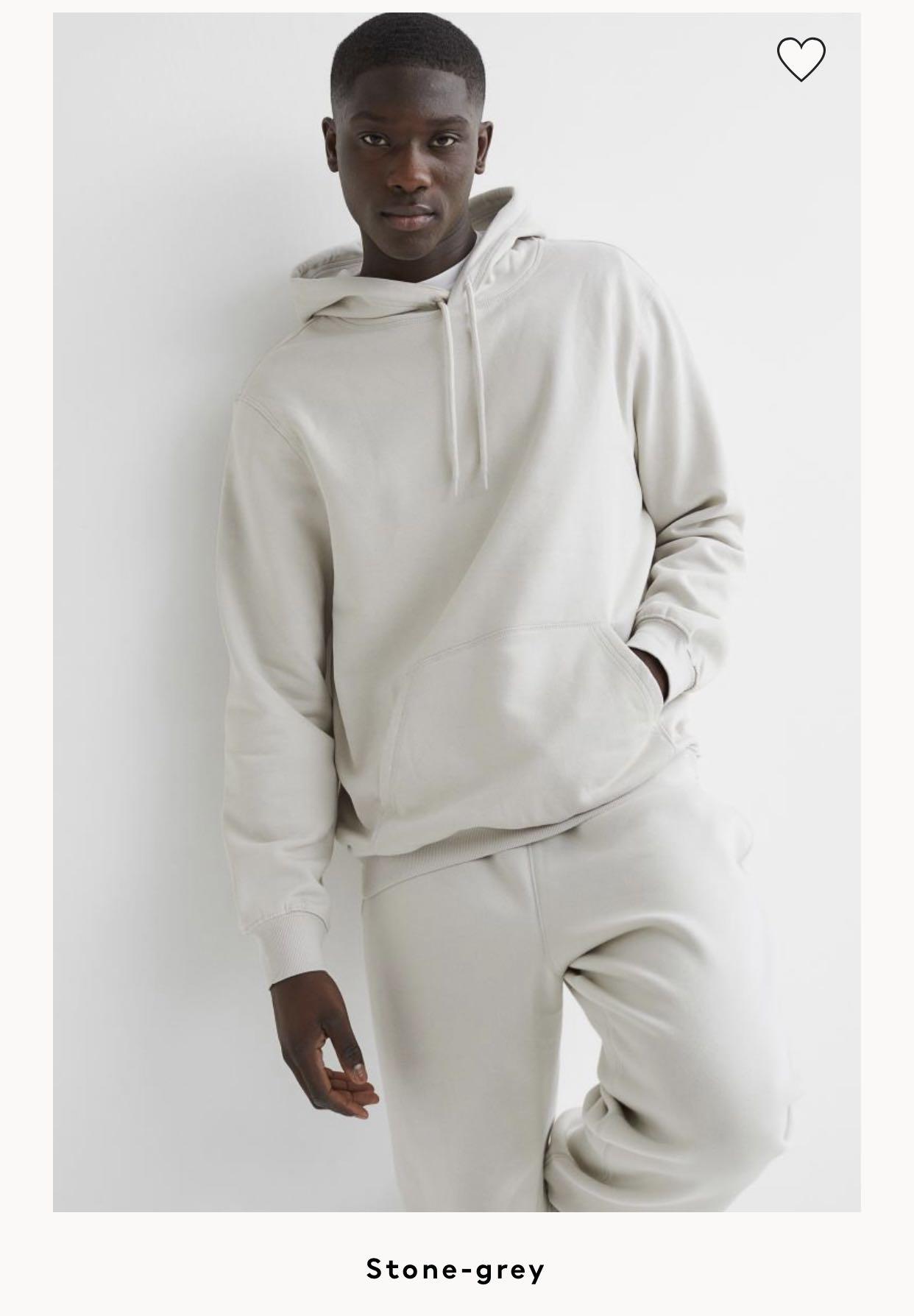 White oversized hoodie mens sale