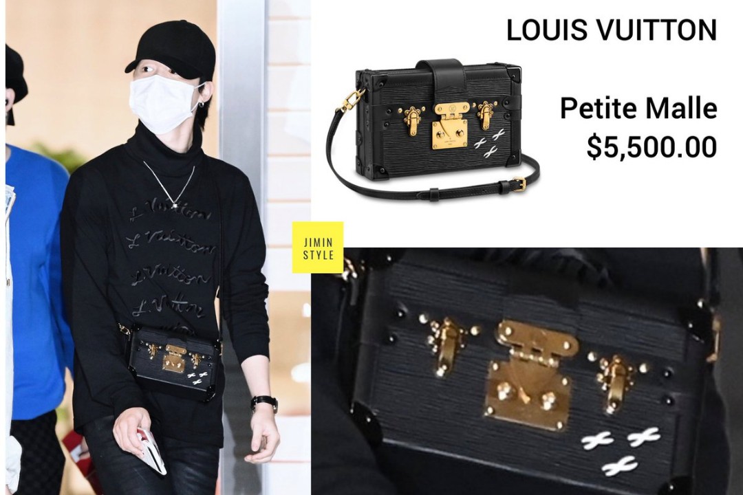 Lv petite malle black deals