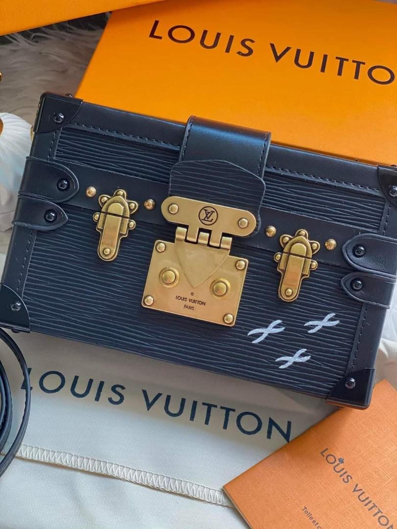 Louis Vuitton Gold Grain De Bois Petite Malle