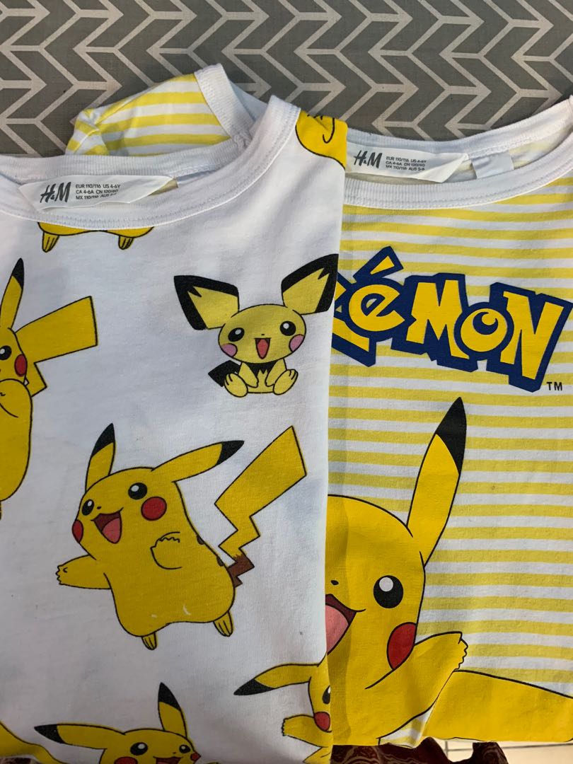 PIKACHU H M limited edition 2 unit Babies Kids Babies Kids
