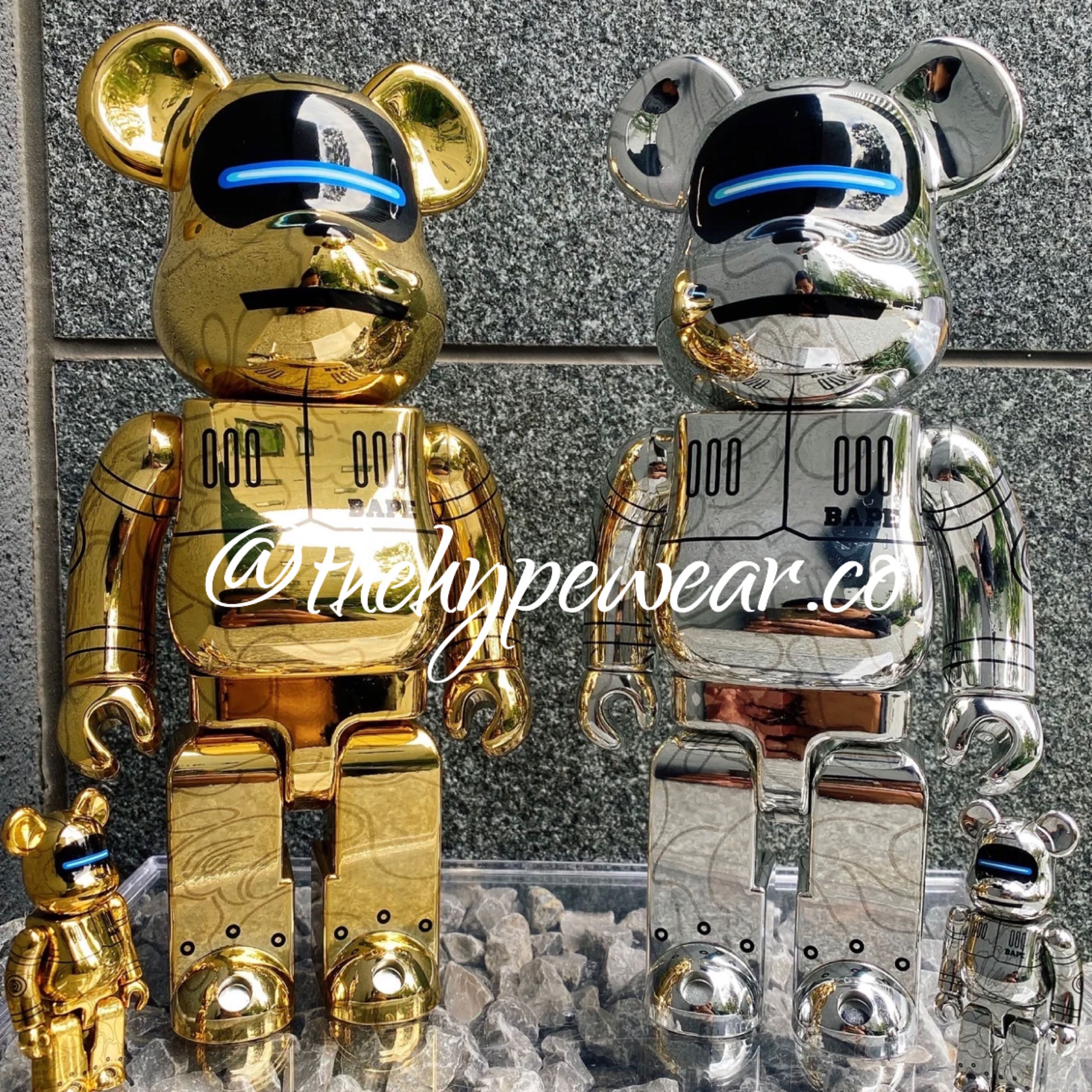 [Preorder]Bearbrick Sorayama x Baby Milo 100% + 400% Gold Ver & Silver Ver.