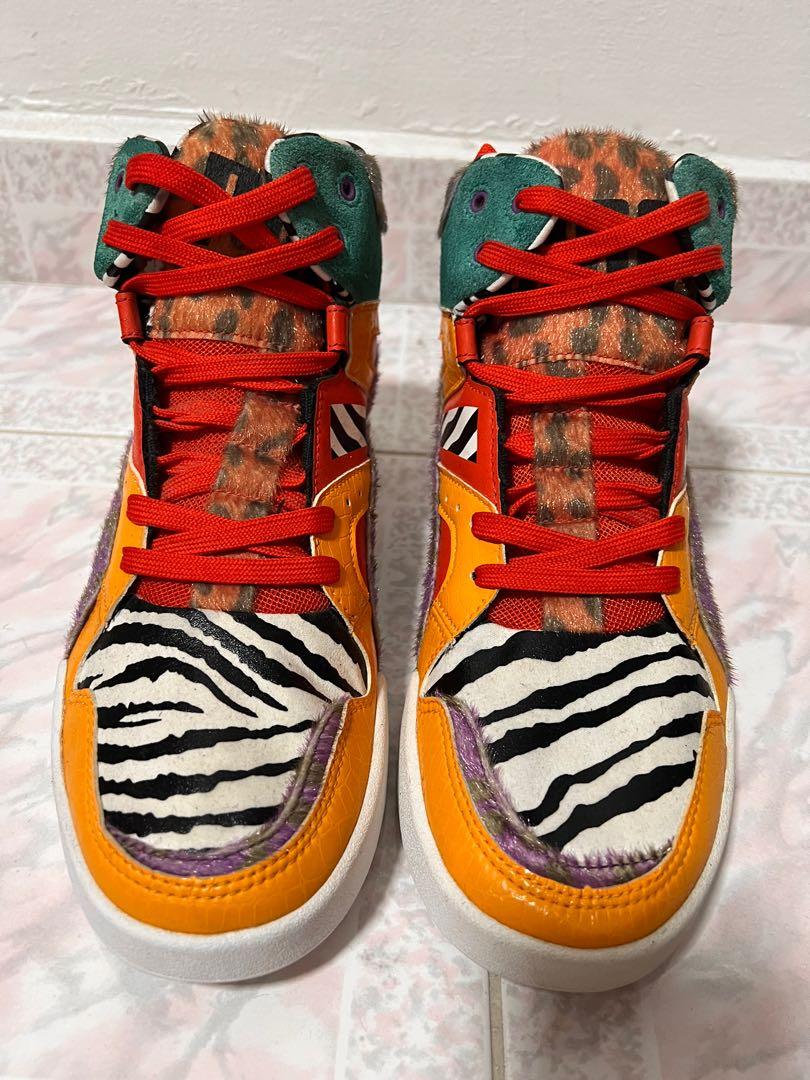 Puma Slipstream Hi Top Zebra Animal Print Sneakers