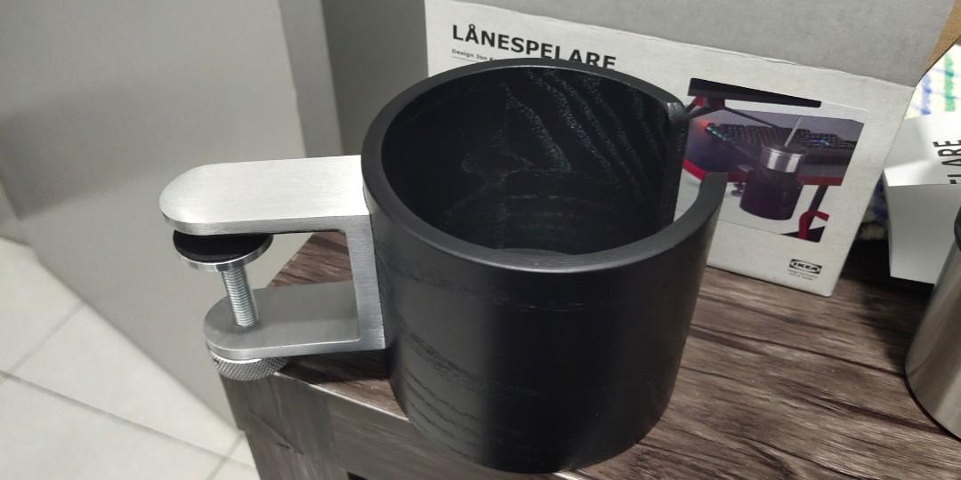 LÅNESPELARE mug and mug holder, black - IKEA