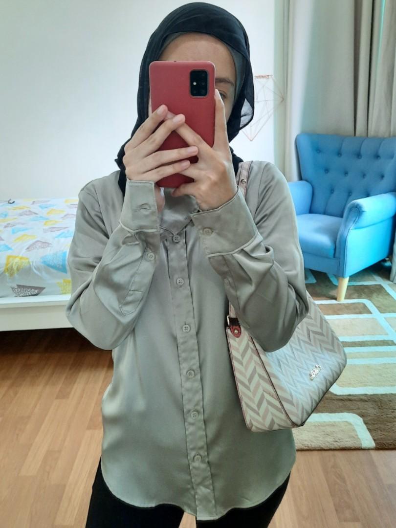H&m satin blouse top