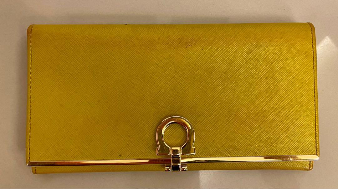 Salvatore Ferragamo long wallet, Luxury, Bags & Wallets on Carousell