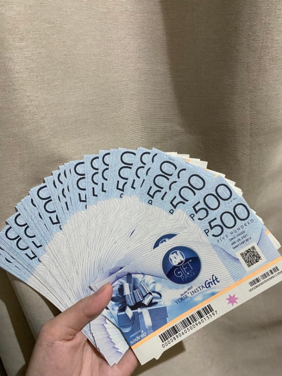 SM Gift Certificate 500, Tickets & Vouchers, Store Credits on ...