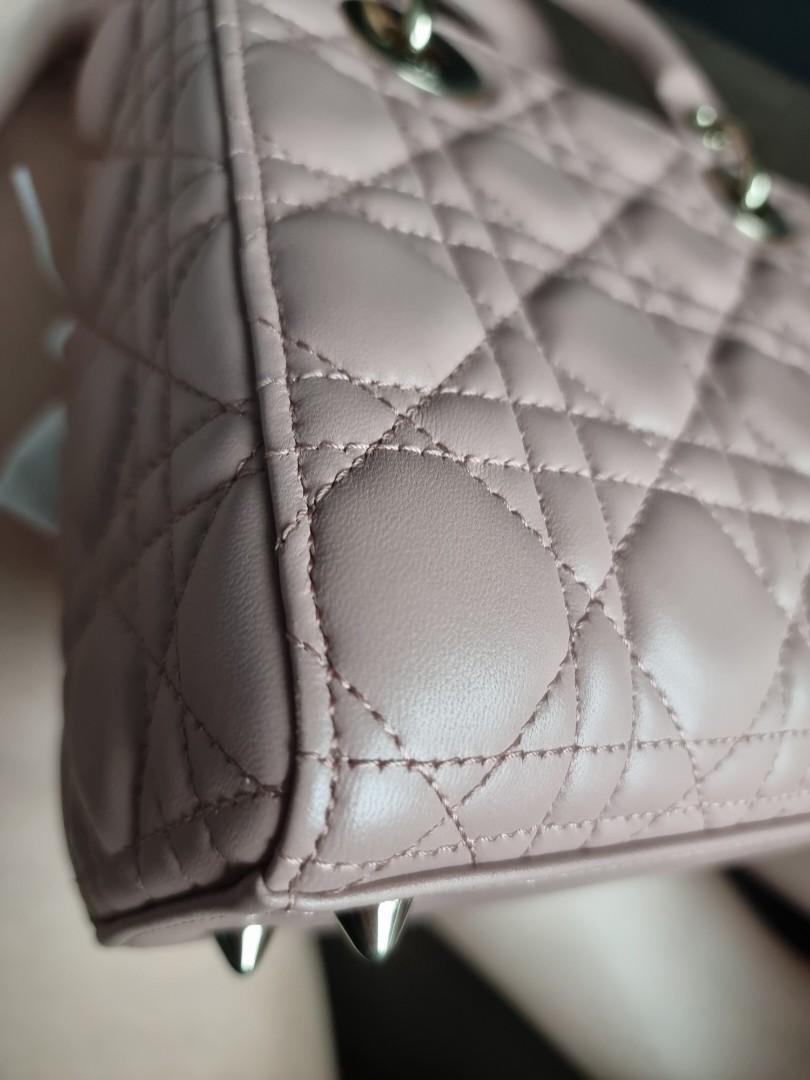 Dior - Medium Lady Dior Bag Blush Cannage Lambskin - Women