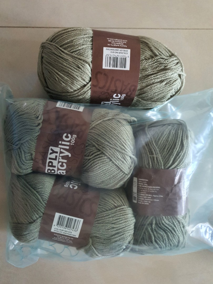 Spotlight yarn acrylic 100g, Hobbies & Toys, Stationery & Craft, Craft
