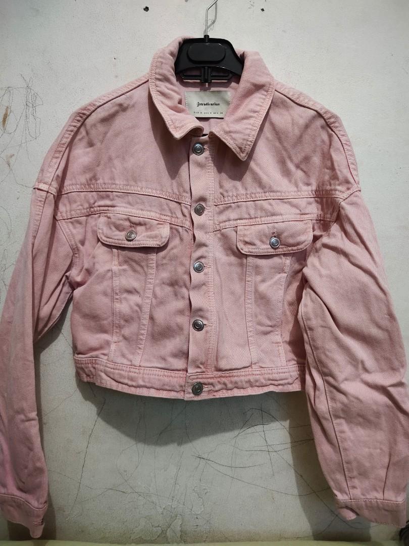 pink jean jacket