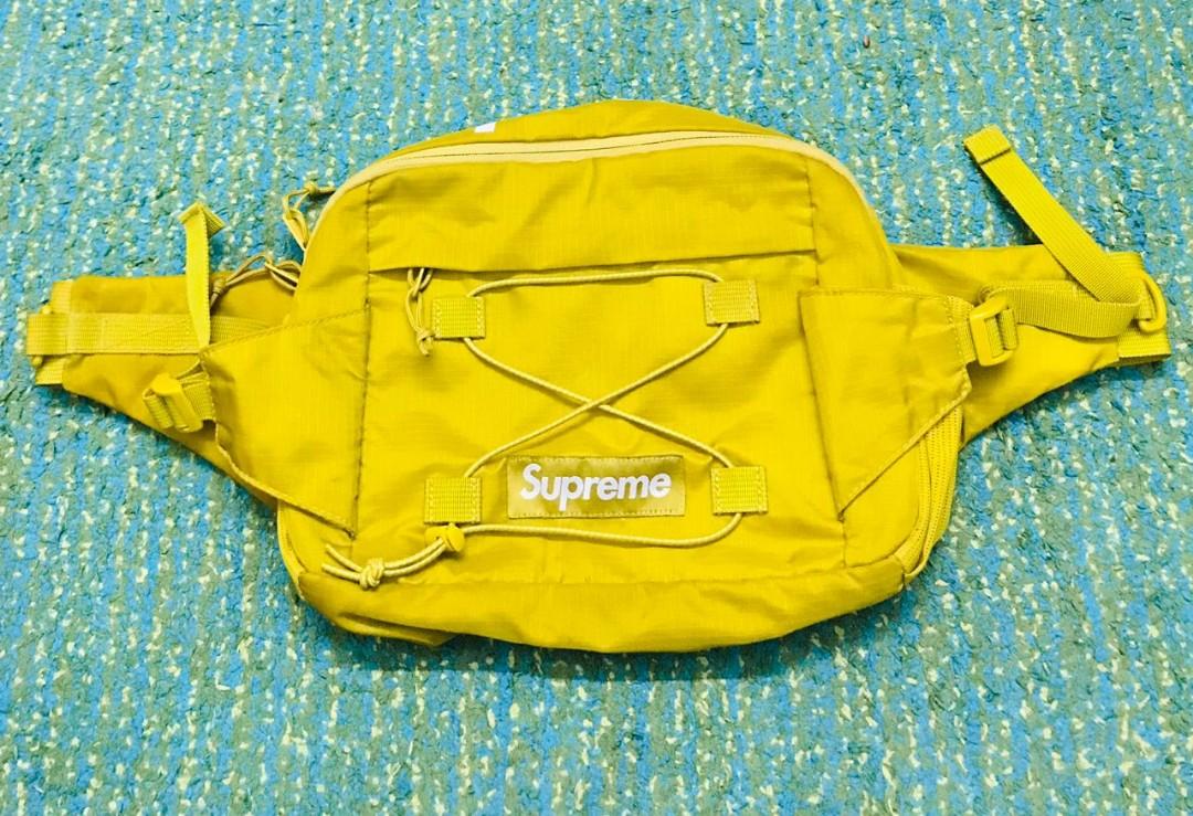 SUPREME SS17 WAISTBAG YELLOW Men s Fashion Bags Belt bags